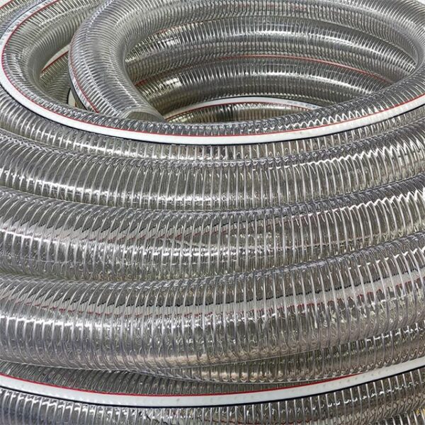 Transparent steel wire hose