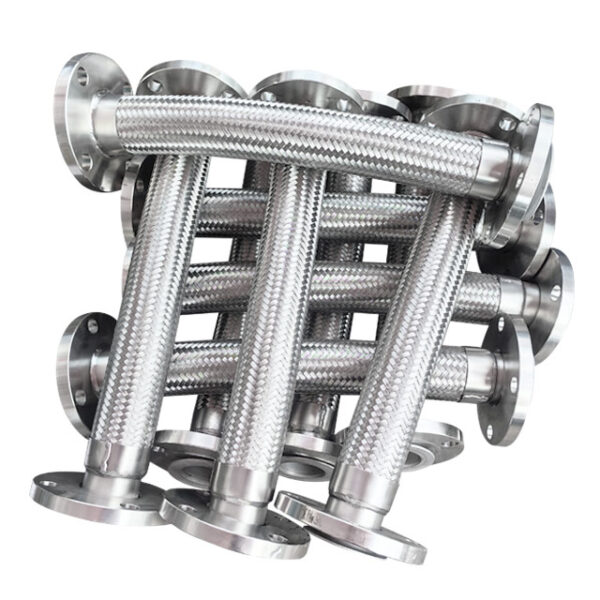 Flange type metal hose